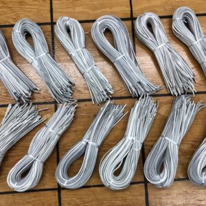 White 24 Inch Leather Laces