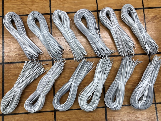 Bundles of 100 White Leather Laces in 24 Inch Length for $30 FREE USA  Shipping, Brettuns Village