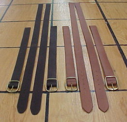 Short Leather Straps for Small Trunks, Brettuns Village