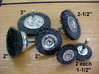 Round Wire Wheel Set for Sprucing Up Your Steamer Trunk
