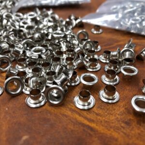 Small Nickel Plated Steel Lacing Eyelets