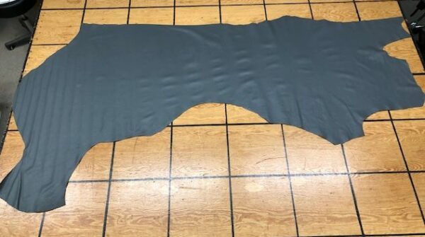 Gray upholstery or garment leather side for sale