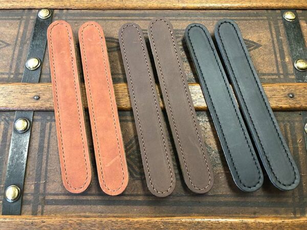 Leather Handles without slots for common steamer trunks