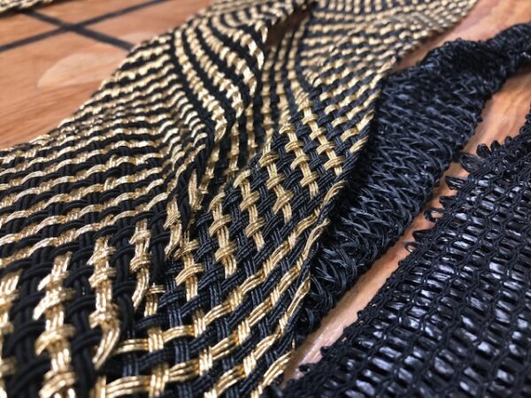 Collection of Woven Sash Belts and Some are Metallic Looking
