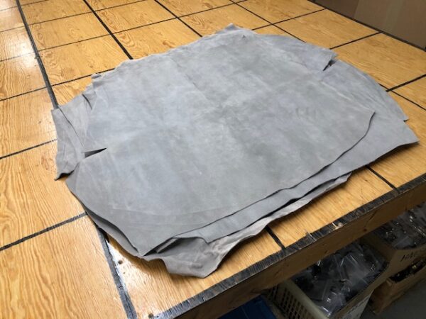 Gray Pigskin Leather Hides available one at a time or in pairs with free USA shipping