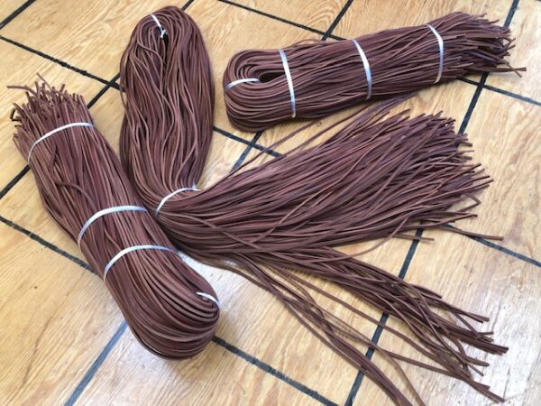 Adobe Brick Reddish Brown Heavy Duty Leather Laces in 72-Inch Length by the pair or 10 or 100