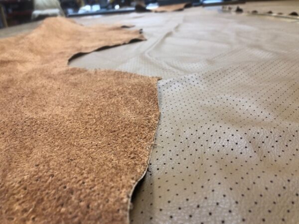 Cocoa Perforated Upholstery Sides are soft and run large over 20 square feet each free USA shipping