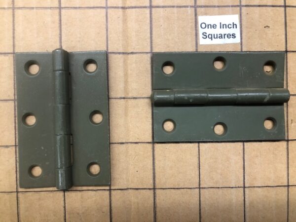New Old Stock US Army Footlocker Hinges Sold in pairs; Limited Supply
