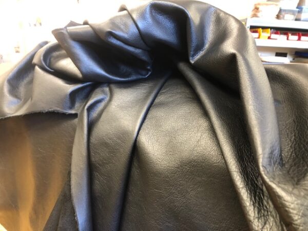 Black Garment Grade USA Cattlehide Sides are SOFT and Black