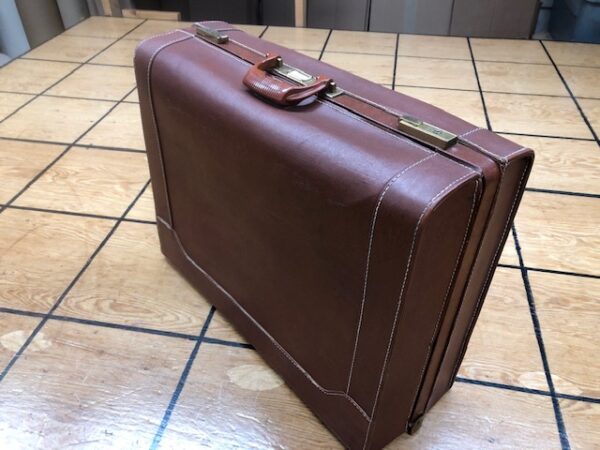 Vintage Suitcase Covered with Imitation Leather