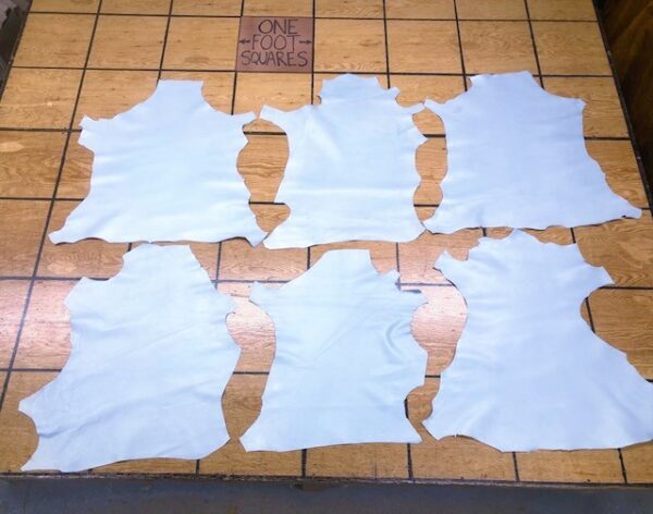 Ice Blue Kid Skin Leather Hides Ship Free to any USA address