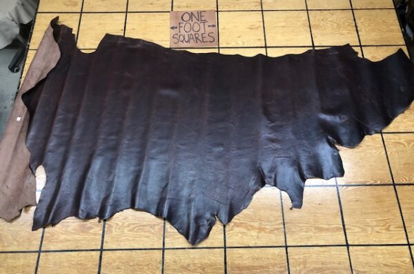 Leather Hide Clearance Sale Item 274 Bulldog Brown Side