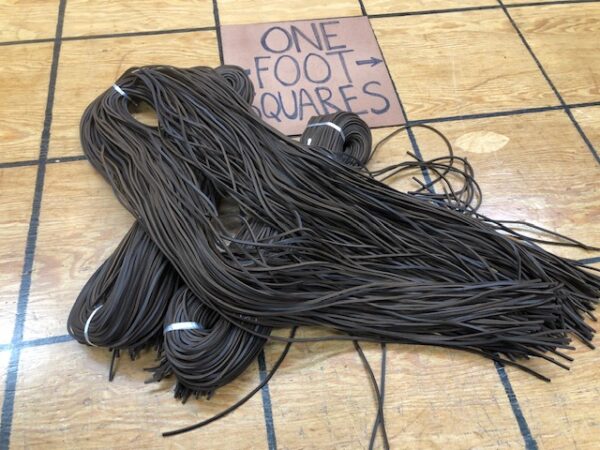 Dark Coffee Leather Laces 72 inches Long Each