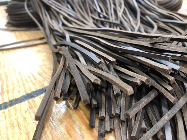 Dark Coffee Leather Laces 72 inches Long Each