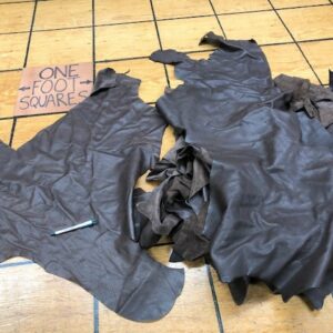 Dark Brown Garment Leather Scrap By The Pound