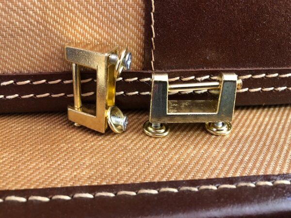 Brass Plated Steel Suitcase Handle Bracket Sets