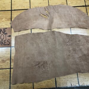 Leather Hide Clearance Sale Item 335 Pair of Tan Nubuc Panels