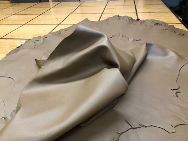 Light Coffee Brown Sheep Leather Hides Run 6 to 7 sq ft and are Very Soft