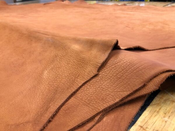Whole Hides of USA Bison in Pecan Brown Run About 35 Square Feet Each, 4 oz, Mellow/Soft