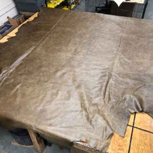 Large Full Cowhides for Garment or Upholstery Use in Mushroom Brown