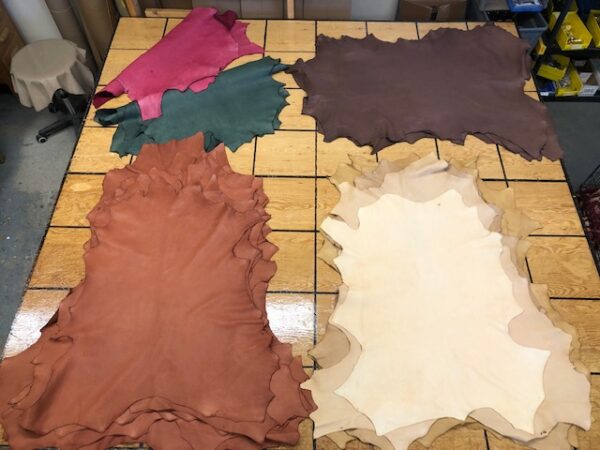Whitetail Deer Hides in Many Colors are Wonderfully Soft Leather