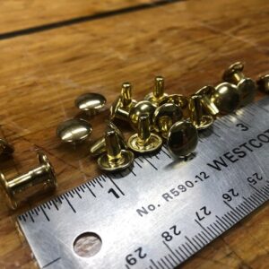RVT107 Bright Brass Two Part Large Size Rapid Rivets