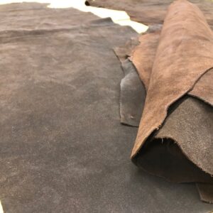 Dark Brown Suede Leather Bends from USA Steers