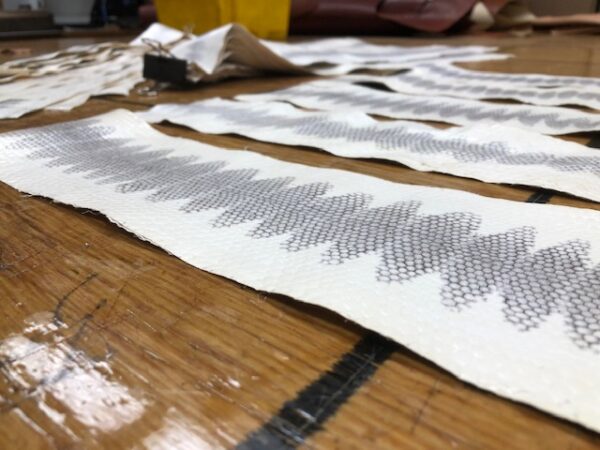 White Sea Snake Skins with a cool pattern on the back sold one at a time or in sets