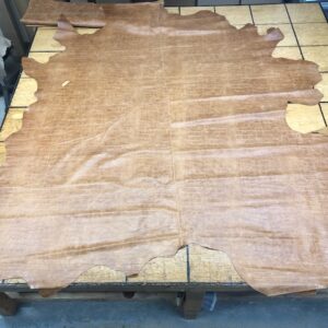 Whole Leather Hides in Bourbon Brown with Alligator Embossing