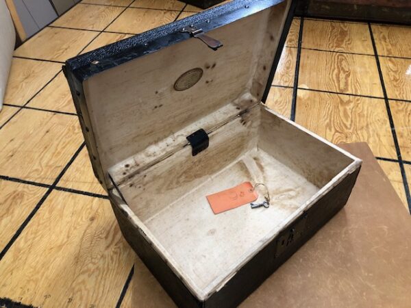 Small Late 1800s Document Box with Original Lock and Key