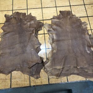 Rustic Deer Hides in Coffee Brown 3 oz are Soft and about 10 square feet each