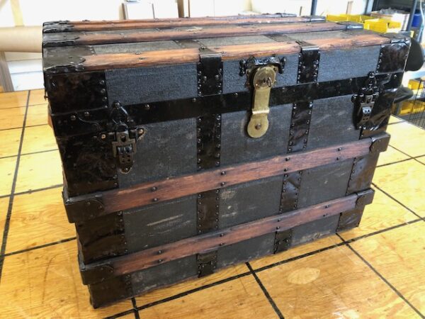 antique travel trunk from about 1890