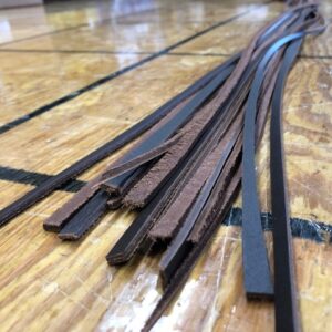 Latigo Saddle Strings in 40-inch lengths sold in pairs or sets of six