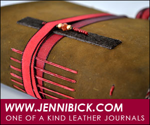 www.jennibick.com One of a kind leather journals
