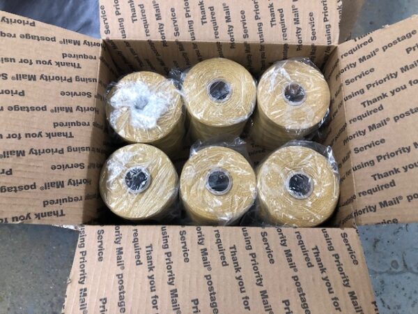 6 One Pound Spools of Golden Brown Sewing Thread