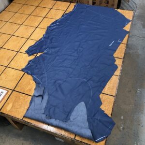 blue upholstery leather on sale